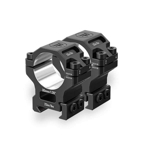 Discoveryopt 6061 Scope Rings 30mm Tube Fits 1.26" Precision Pre-lapped Mount for Picatinny Rails