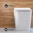 thumbnail image 3 of Concorde Back-to-Wall Toilet Bundle 0.8/1.6 GPF Dual Flush in Glossy White with White Flush Plate, 3 of 12