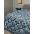 thumbnail image 2 of Underwater Down Alternative Comforter, Coral Reef Deep Ocean Jellyfish Starfish Exotic Marine Animals Sea, Microfiber Quilt for All Season, 5 Sizes, Dark Lavender Mint Green, by Ambesonne, 2 of 3