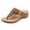 Brown, variant on Flip Flops for Women Classic Orthopedic Sandals 2026 Trendy Metal Buckle Low Wedge Slides Comfortable Slip on Beach Shoes Navy Size 9