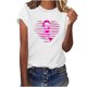 thumbnail image 1 of HongQid Cancer Shirt for Women Breast Cancer T-Shirt Shirts Pink Shirt Ribbon Short Sleeve Tee Tops, 1 of 7