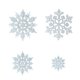 thumbnail image 1 of Adornos de copos de nieve brillantes Colgante romántico para árbol de Navidad Fiesta de Navidad, 1 of 4