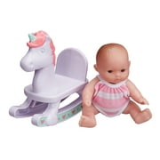 My Sweet Love Lots to Love Babies 5" Baby with Unicorn Rocking Horse Doll Playset, 2 Pieces Included