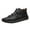 Black, variant on Men's Breathable On Casual Shoes For Daily Wear Comfortable Elastic Loafers Durable Walking Footwear Ideal For Spring Summer Fall With Shorts Jeans Pants