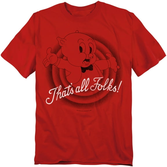 Looney Tunes T-Shirt Thats All Folks Unisex Graphic Tee For Men & Women