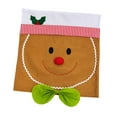 thumbnail image 2 of Gingerbread Man Chair Slipcover Computer Backrest Cover Cloth Material Christmas Office Home Decor, 2 of 9