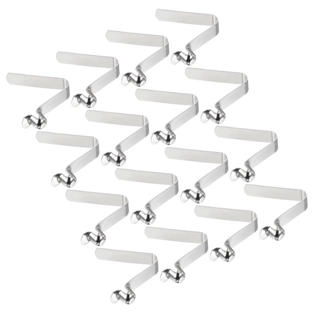 Unique Bargains 8.3x8mm Kayak Paddle Snaps, Hollow Button Single Pin Lock Tube Spring Clips for Tent Pole, 16 Pack
