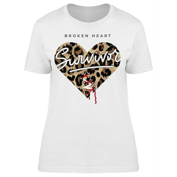 Broken Heart Survivor T-Shirt Women -Image by Shutterstock Women T-Shirt, Female Small