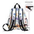 thumbnail image 5 of FORMRS School Backpack with Front Zippered Pocket 12" Student Travel Daypack, Blue Retro Flower, 5 of 6