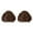 Light Brown, variant on FVDPWYE Space Bun Hair Clip Fashion Easy to Wear Thick Headdress for Proms Parties Women Brown Black