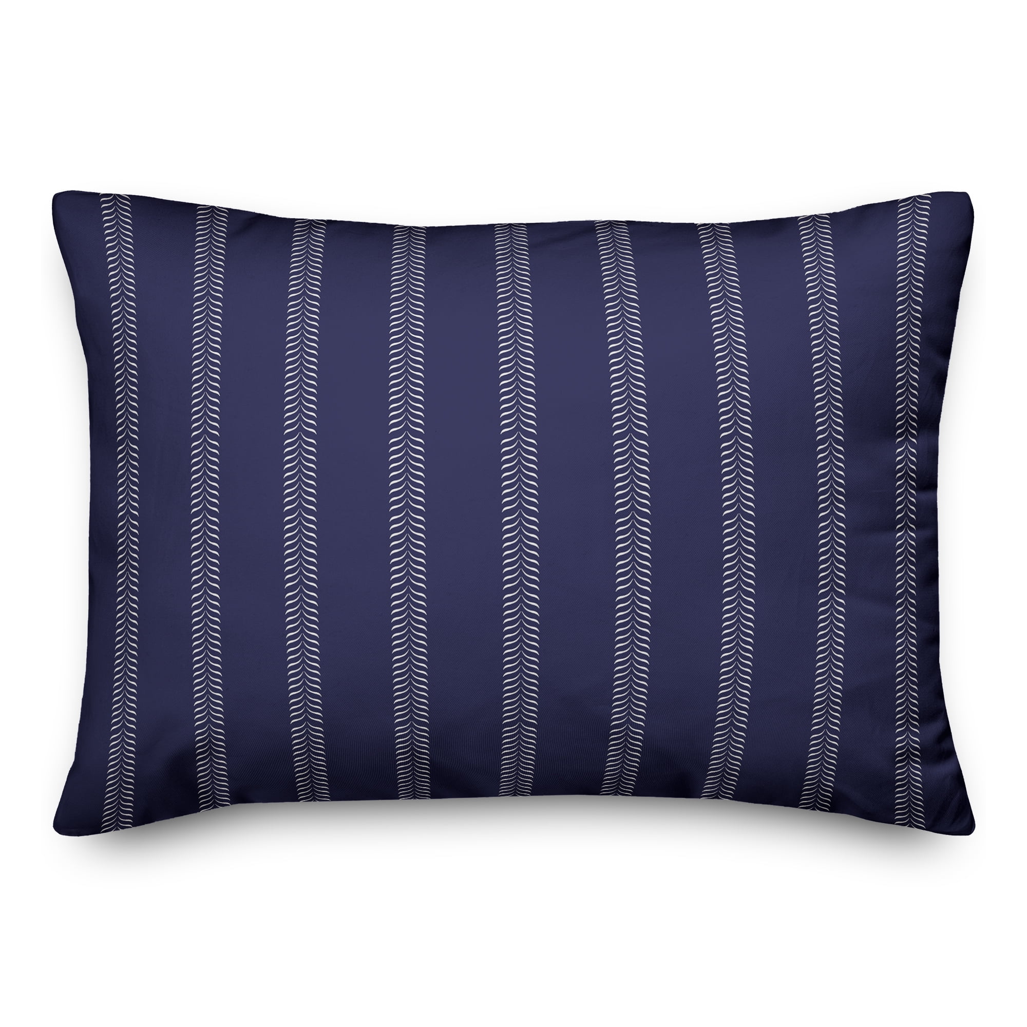 Creative Products Navy Lines 20 x 14 Indoor / Outdoor Pillow