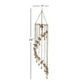 thumbnail image 3 of DecMode 36" Brass Metal Elephant Windchime with Beads and Cone Bells, 3 of 6