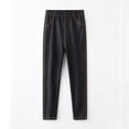 thumbnail image 4 of WQNVRNR Girls Stretchy Leggings Fall Comfortable Slim Fit Elastic Waist Casual Pants Black 13 Years, 4 of 6