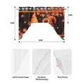 thumbnail image 5 of Orange Gnomes Swag Valances for Windows, Small Curtains Drapes, Pumpkin Sunflower Maple Country Wood Plank Kitchen Window Curtains Over Sink Window Treatment Valance for Bedroom/Bathroom 56"x36", 5 of 5