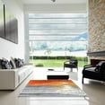 thumbnail image 7 of Ahgly Company Machine Washable Indoor Rectangle Industrial Modern Silver Pink Area Rugs, 8' x 10', 7 of 7