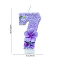 thumbnail image 2 of Roman Numeral Number Candles for Birthday & Celebration Events, Decorative Floral Pattern, Easy to Insert, Reliable Flame, Perfect for Festive Party Decorations, 2 of 5