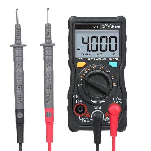 Medidor multiMultímetro de mano Multímetro Digital RM404B Multímetro Multifunción AC / DC Probador de Transistor Amperímetro Sensor de Temperatura Sonda de Cable de Prueba RICHMETERS Medidor multi