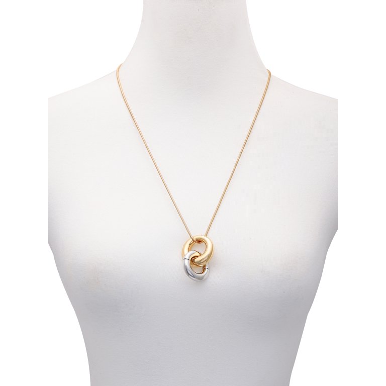 Collier Time And Tru - Longueur Au Choix De 16" à 30", En Métaux Mélangés, Neuf Avec étiquettes