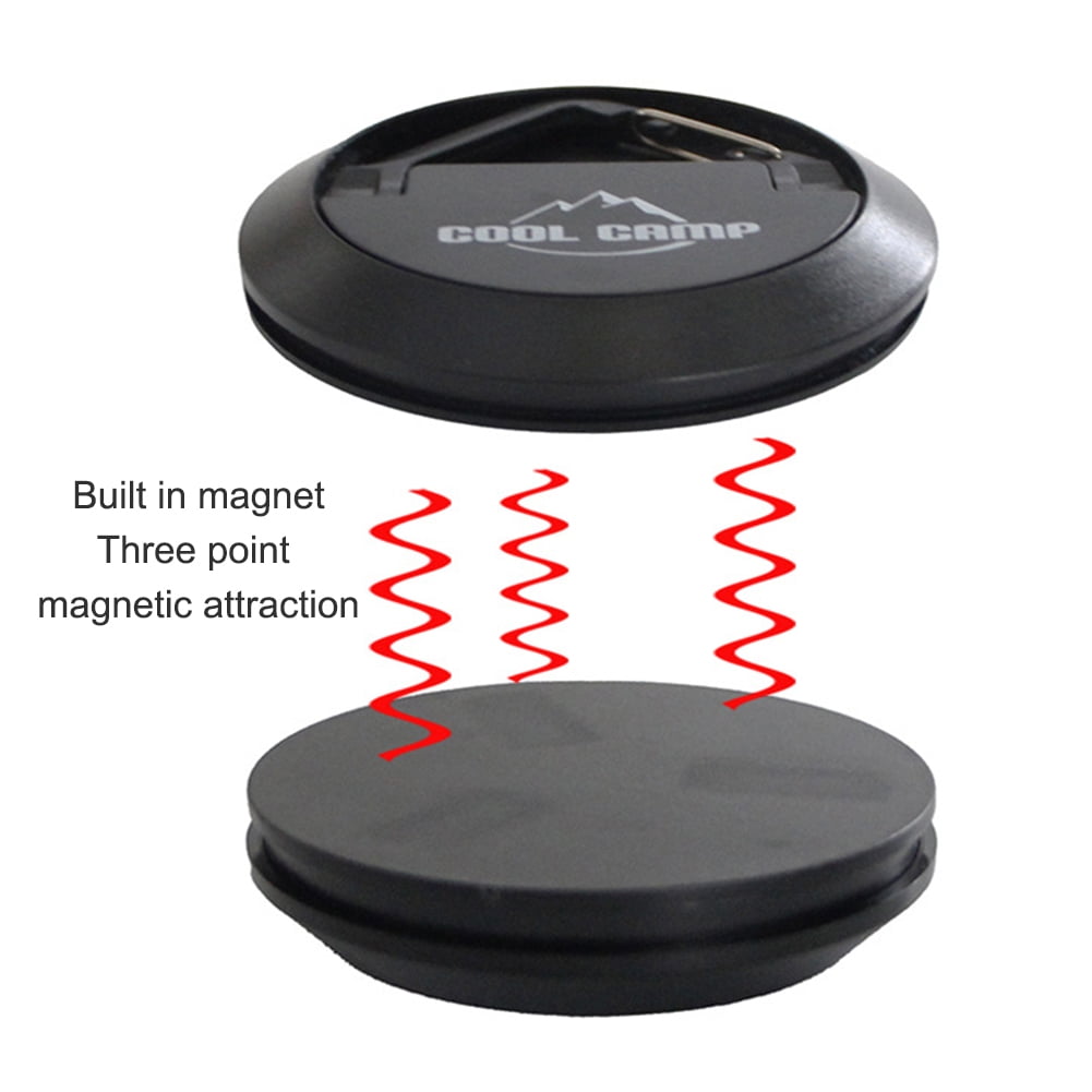 golytefs Tent Strong Magnetic Hook Magnet Clip Hanger for Outdoor Camping Canopy (Black)