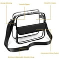 thumbnail image 4 of Clear Stadium Bag 8.26" - Approved Clear Purse for Concerts, Sports Events & Festivals, Adjustable Shoulder Strap Crossbody Bag for Men & Women (Stadium Compliant), 4 of 8