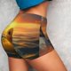 thumbnail image 4 of Fotbe Cartoon Swimming Yellow Duck Shorts Sin Costuras – Shorts Deportivos de Cintura Alta para Mujer, Elásticos para Gimnasio, Yoga, Running o Ciclismo-Large, 4 of 8