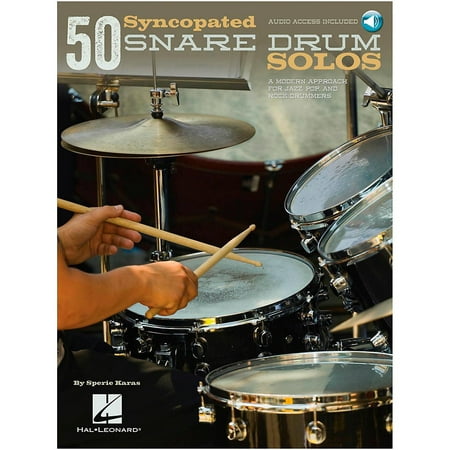 Hal Leonard 50 Syncopated Snare Drum Solos - A Modern Approach For Jazz, Pop & Rock Drummers Book/Online