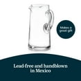 thumbnail image 4 of Libbey Cantina Clear Glass Pitcher, 90 Oz, Modern, Elegant Glass Pitcher for Cocktails, Iced Tea & More, Handblown Beverage Serveware for Parties, 4 of 5