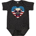 thumbnail image 3 of Inktastic Pug Dog Patriotic US Flag Heart Boys or Girls Baby Bodysuit, 3 of 5