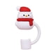 thumbnail image 2 of Seyotauo Christmas Straw Covers Cap for Cup Silicone Straw Topper Compatible with Water Bottle Cup Dust-Proof Reusable Straw Tips Lids Halloween Decorations(White Santa), 2 of 9