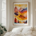 thumbnail image 6 of Warm Autumn Mountains - India Painting Abstract Mountain Landscape Autumn Nature Scenic Geometric Unframed Wall Art Print 20 x 24 inches, 6 of 13