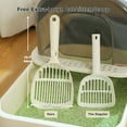 thumbnail image 3 of PAWZ Road Large Cat Litter Box with Scoop Litter Box with Lid Double-layer Leak-proof Litter Box for Cat, Gray, 3 of 21