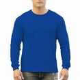 thumbnail image 5 of Men's 250g 100% Cotton Round Neck Regular Solid Long Sleeve T-Shirt, 5 of 13