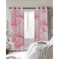 thumbnail image 4 of Pink Coastal Shell Blackout Curtains for Bedroom Living Room Darkening Curtains 54 Inch Long Summer Nautical Beach Ocean Short Curtain for Small Window Treatment Insulated Grommet Drapes 42"x54"x2, 4 of 9