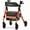 RED, variant on Walkers for Seniors, Rollator Walker with Seat, 350 lb Weight Capacity, 18" Big Seat, 8" All-Terrain Wheels, 6-Level Adjustable Height, Lightweight Aluminum Frame Rollator Walkers for Seniors (RED)