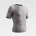 thumbnail image 2 of FRSASU Compression Shirts for Men Crew Neck Solid Stretchy Tees Lightweight Quick Dry Workout Shirts Gray, 2 of 7