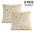 thumbnail image 1 of Funda de almohada de plumas bronceadoras de 2 piezas, funda de cojín con borlas, almohada decorativa de pelo corto con cremallera, sofá y dormitorio Zhivalor 2034650-1, 1 of 4