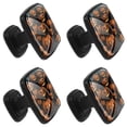 thumbnail image 2 of 4 Pcs Square Cabinet Handle Drawer Pulls Halloween Pumpkin Knobs with Screws Furniture Office Cabinet Knob Decoration, 2 of 7