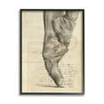 thumbnail image 4 of Stupell Industries Ballerina Ballet Slippers Monochrome Vintage Text Collage , 16 x 20, Design by Jennifer Paxton Parker, 4 of 5
