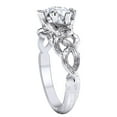 thumbnail image 2 of AFFY 1 Carat Round Shape Natural Diamond Branch Engagement Ring 14k Solid White Gold Ring Size-5.5, 2 of 2