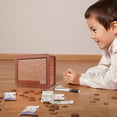 thumbnail image 5 of IMossad Cash Vault Wooden Savings Box, Wooden Cash Money Saving Box, Cash Saver Box Money Saver Box with Counter, Coin Counter Piggy Bank, Retro Wooden Money Box(5000 Pound), 5 of 5