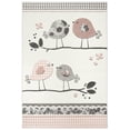 thumbnail image 2 of SAFAVIEH Carousel Kids Luanna Birds at Play Animal Print Area Rug, Pink/Ivory, 5'3" x 7'6", 2 of 10