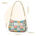 thumbnail image 3 of FORMRS Womens Shoulder Bag with Chain Strap Clutch Purse Cute Tote Handbag, Daisy Mosaic, 3 of 7