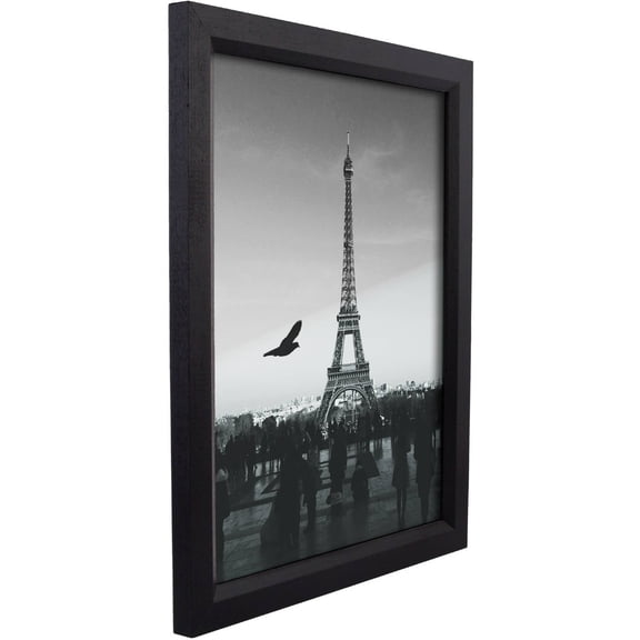 Craig Frames Economy, 4 x 10 inch Picture Frame, Ebony Black Hardwood