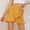 Yellow, variant on Fesfesfes Women Skirt Casual Solid High Waist Ruffled Frenulum Zipper Short Skirt Plus Size Clearance $10
