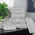 thumbnail image 3 of Premium Egyptian Cotton Highly Absorbent Assorted 8-Piece Plush Towel Set - 30" x 55", 20" x 30", 13" x 13", 3 of 9