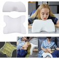 thumbnail image 2 of Almohada multifuncional de espuma viscoelástica Almohada de espuma para el cuello Almohada para el cuello en forma de U, cojín para dormir de rebote lento Almohada de rebote de seda de hielo para pro, 2 of 5