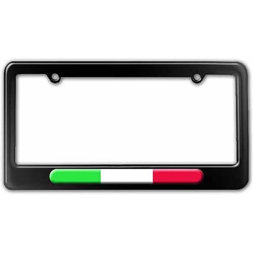 Italian Girl Italy Flag Steel Metal License Plate Frame Car Auto Tag Holder 