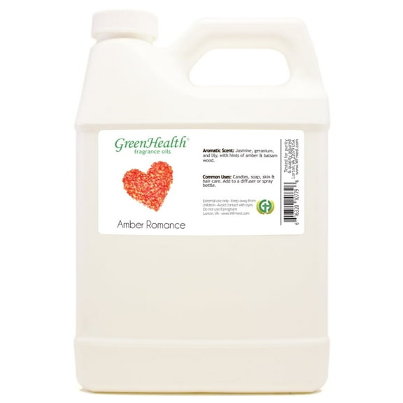 Amber Romance Fragrance Oil - 32 fl oz - White Plastic Jug w/ Cap - GreenHealth