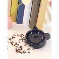 thumbnail image 1 of 1pc Plastic Pet Bowl, Cartoon Cat Face Design, Easy To Clean, Anti-Tipping, For Cats And Dogs, Orange, 1 of 4