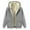 Gray, variant on yillto Fleece Hoodie for Womens Zip up Sherpa Lined Fuzzy Warm Thick Fall Winter Sweatshirt Jackets
